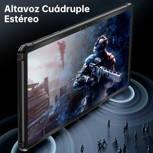 Tablet Oukitel RT8 11" 6GB/256GB 4G Dual SIM Ultra Resistente Batería 20000mAh Negra/Naranja