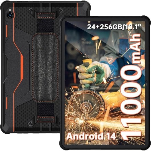 Tablet OUKITEL RT9 10.1" 6GB/256GB 4G Dual SIM Rugerizada WiFi Negra/Naranja
