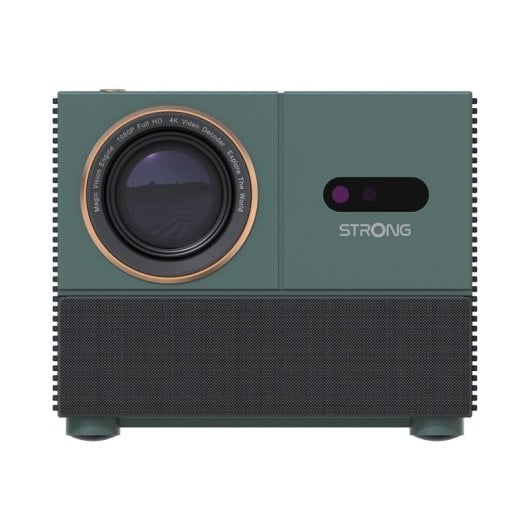 Proyector Strong 1080p 300 Lúmenes LCD Android TV Autoenfoque Full HD Compacto