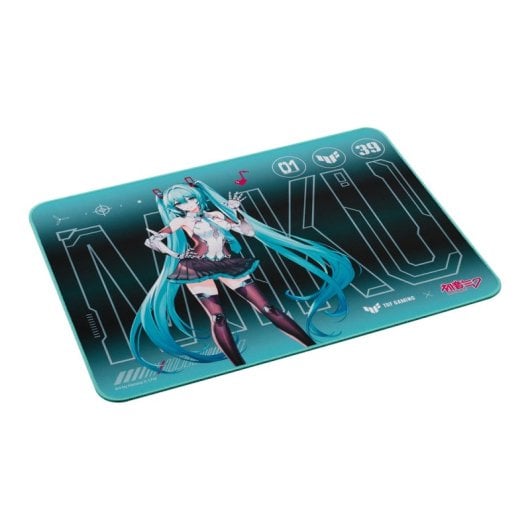 Alfombrilla ASUS TUF Gaming P1 Hatsune Miku Edition base antideslizante resistente al agua 360x260mm
