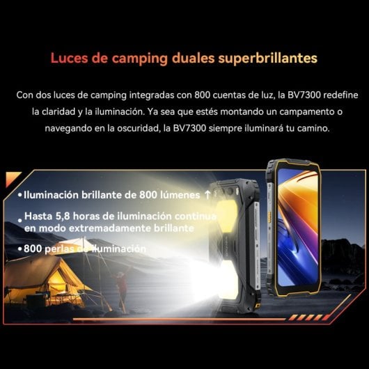 Blackview BV7300 6GB/256GB Akku 15000mAh Android 14 50MP Dual-SIM NFC 90Hz IP68 Orange