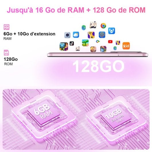 Cubot A30 6GB/128GB Octa Core 90Hz 5100mAh Fotocamera 48MP Doppia SIM NFC Android 14 Rosa