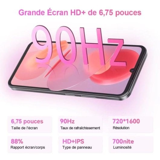 Cubot A30 4G 6GB 128GB 6.75" Rosa