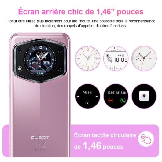 Cubot A30 6GB/128GB Octa Core 90Hz 5100mAh Fotocamera 48MP Doppia SIM NFC Android 14 Rosa