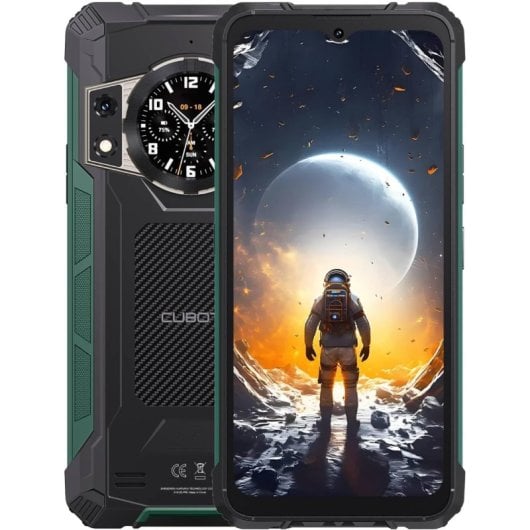 Cubot KingKong Ace 2 6GB/128GB 5100mAh NFC 90Hz Android 14 Dual SIM Negro/Verde