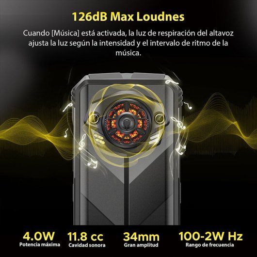 DOOGEE S Punk 16 Go/256 Go 10 800 mAh Résistance IP68 Double SIM Noir