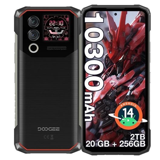 DOOGEE Blade 10 Max 8 Go/256 Go 10 300 mAh NFC 90 Hz Android 14 Noir