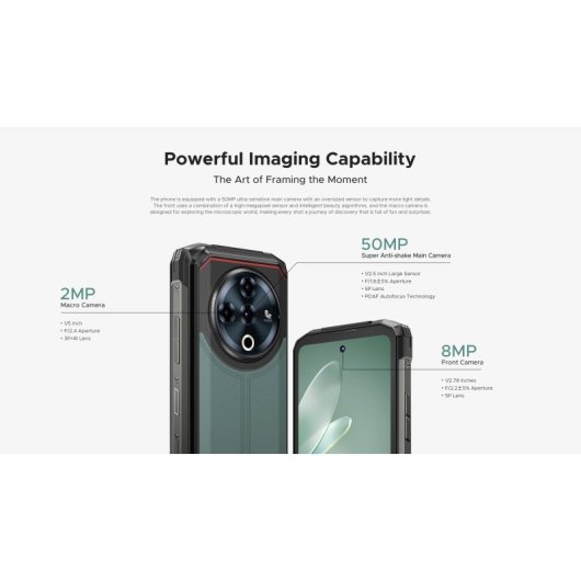 DOOGEE Fire 6 Power 8GB/256GB 15500mAh 90Hz NFC USB-C Fingerabdruck Android 14 Schwarz