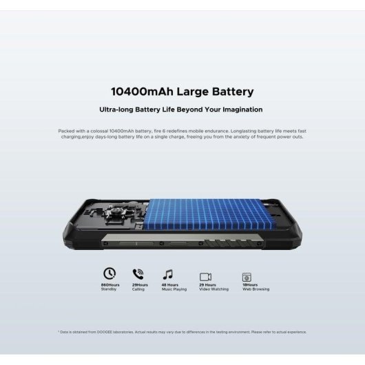 Doogee Fire 6 4G 6GB 256GB 6.56" Negro