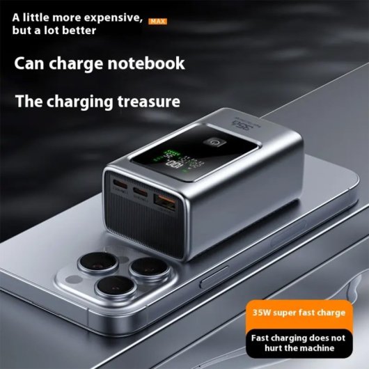 Powerbank Klack 35W batería 21700 Type-C/USB-A carga rápida compacto 85x52,6x36,5mm