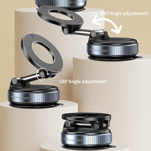 Soporte Magnético Klack Brazo Regulable 360° Ventosa Ultra Potente Universal