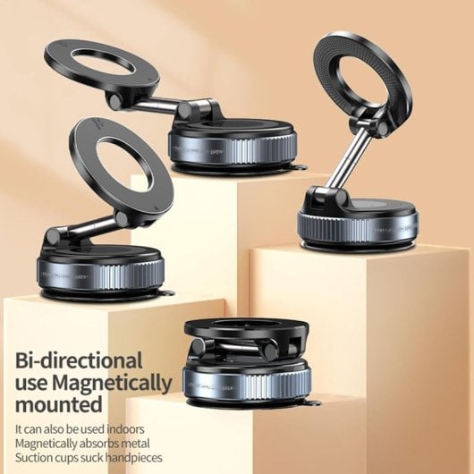 Soporte Magnético Klack Brazo Regulable 360° Ventosa Ultra Potente Universal