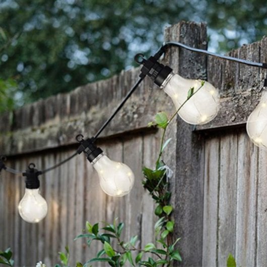 Guirnalda Solar Klack Vintage 10 Bombillas LED Multicolor 5m Exterior/Interior Mando a Distancia