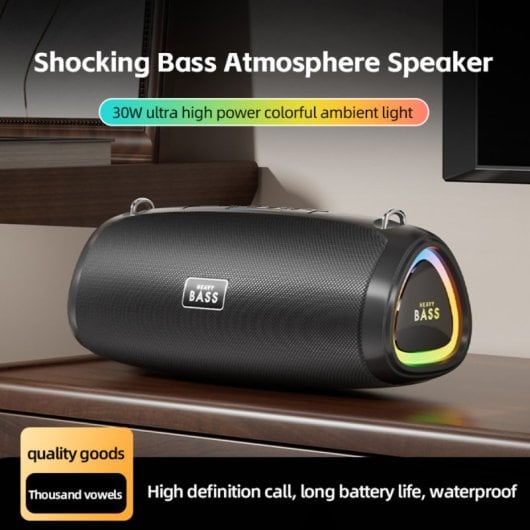 Altavoces Klack Inalámbricos Bluetooth 30W RGB TWS resistentes agua y polvo