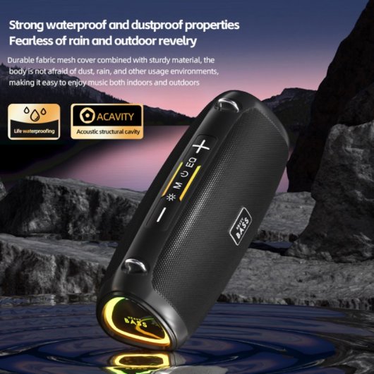 Altavoces Klack Inalámbricos Bluetooth 30W RGB TWS resistentes agua y polvo