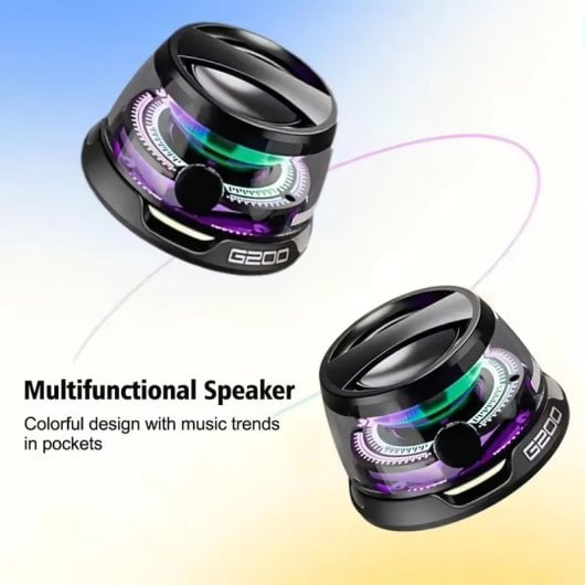 Altavoces Klack Bluetooth Compacto 5W montaje magnético TWS luces RGB batería 6h