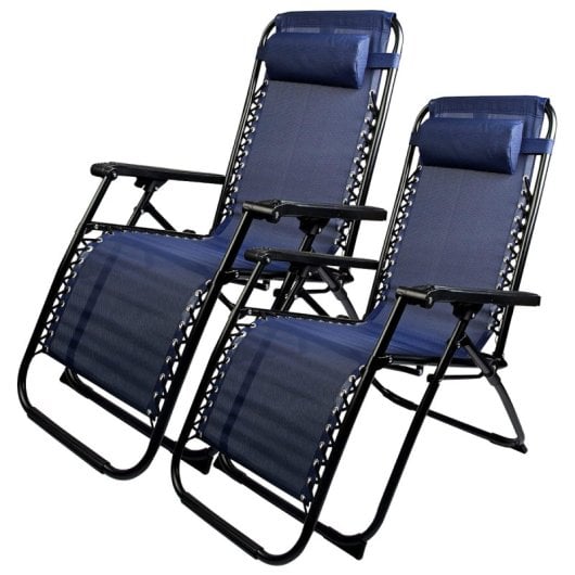 Tumbona Klack Zero Gravity reclinable y plegable reforzada, soporte 150kg, textileno premium