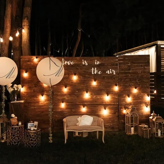 Cordão de Luzes LED Solares Vintage Klack, 10 Lâmpadas COB, 2700K, 6,5 m, Exterior, IP44