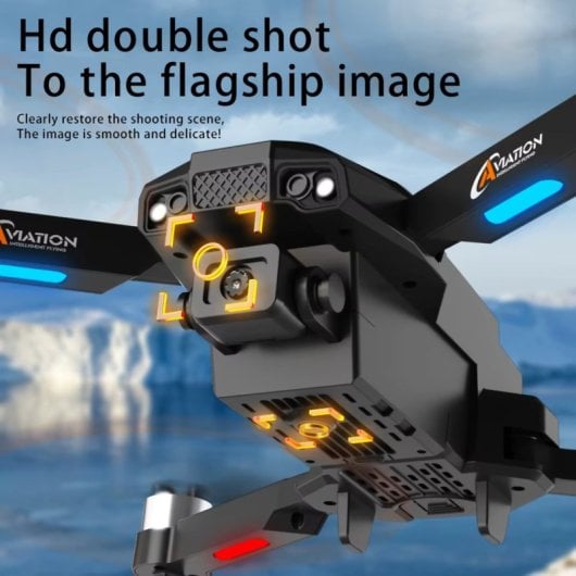 Dron Klack F205 doble cámara 4K HD FPV WiFi motor sin escobillas pantalla LCD 2,8”