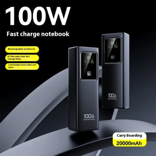 Powerbank Klack 100W 4x21700 USB-C PD Recarga ultrarrápida Indicador digital