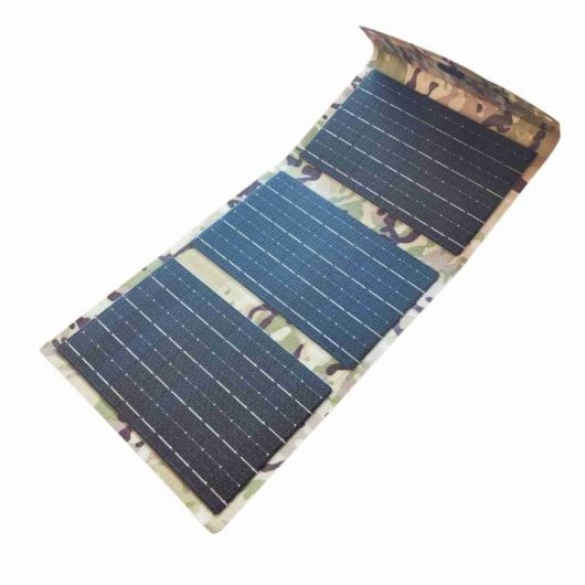 Kit de Emergencia Solar Klack 18W 10000mAh 35W PowerBank Cable 3 en 1 Camuflaje