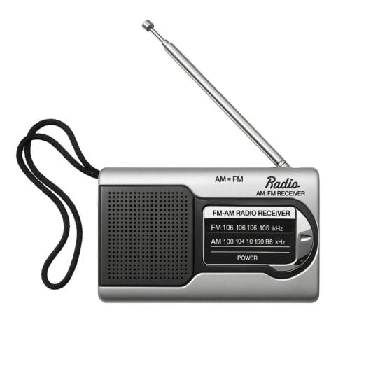 Radio portátil Klack AM/FM Compacta Altavoz Incorporado Salida Auriculares 12x5x2.5cm