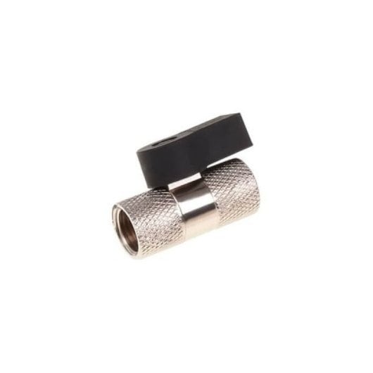 Alphacool Liquid Cooling 17353 Ablassventil-Anschlussstück 2x G1/4 Innengewinde Chrom