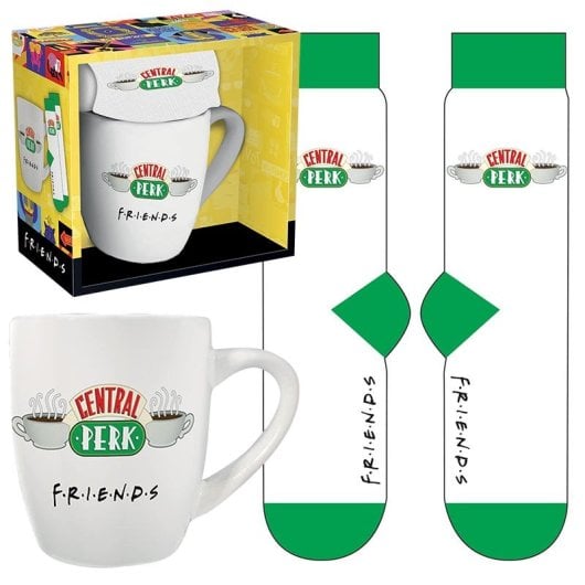 Pack taza cerámica 315ml y calcetines algodón 36-41 Pyramid FRIENDS edición coleccionista