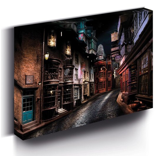 Lienzo Canvas Pyramid LED 30x40 cm MDF Tinta Resistente Interruptor Pilas AA