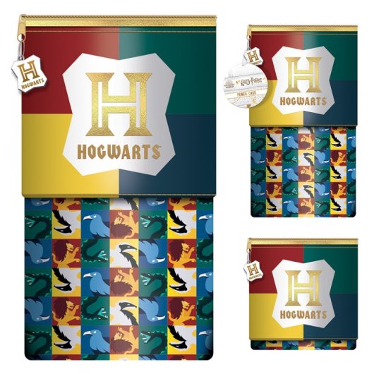 Estuche plegable Pyramid Harry Potter licencia oficial con cremallera