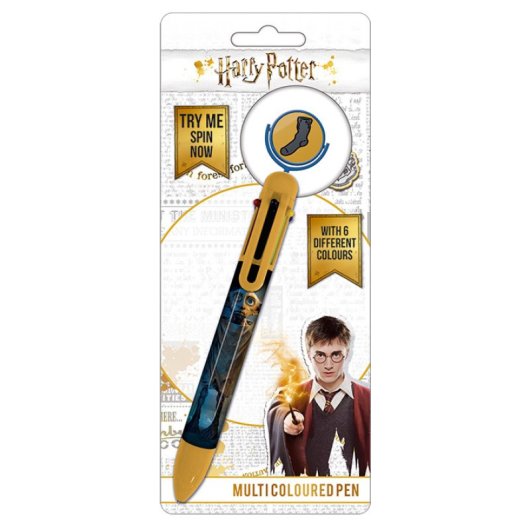 Bolígrafo 6 colores Pyramid Harry Potter disco giratorio presentación lámina colgable