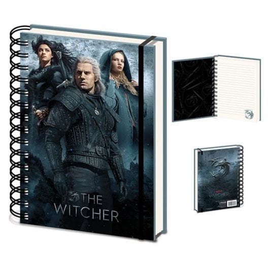 Carnet Pyramid THE WITCHER A5, 80 feuilles, couverture rigide et fermeture élastique