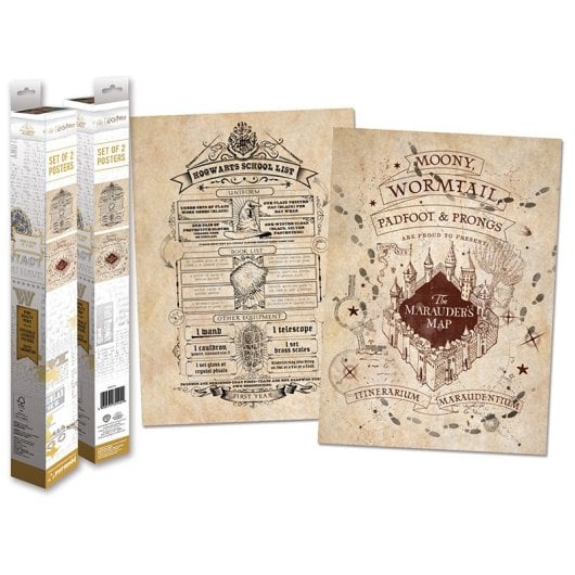 Póster Harry Potter Pyramid Pack 2 uds 38x52 cm Papel Laminado Brillo Alta Calidad