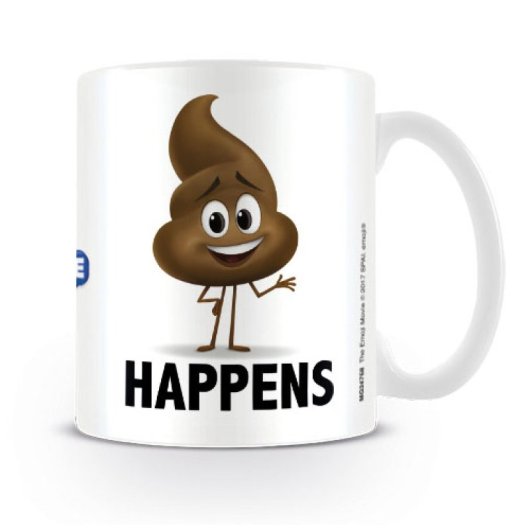 Taza cerámica Pyramid Emoji 315ml resistente a microondas y lavavajillas