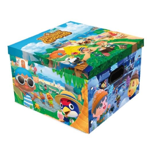 Caja de cartón Pyramid Animal Crossing resistente 37x37x23,5 cm con tapa y asideros
