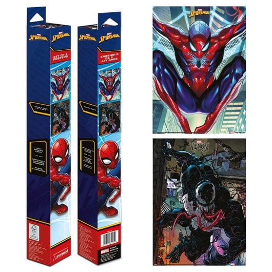 Poster Pyramide Spider-Man Pack de 2 unités 38x52cm papier laminé brillant 170g/m2 officiel