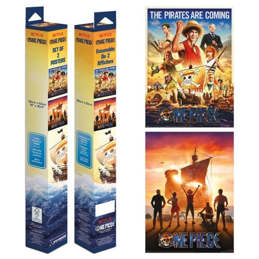 Póster Pyramid One Piece Pack 2 Láminas 38x52cm Laminado Brillo Edición Exclusiva