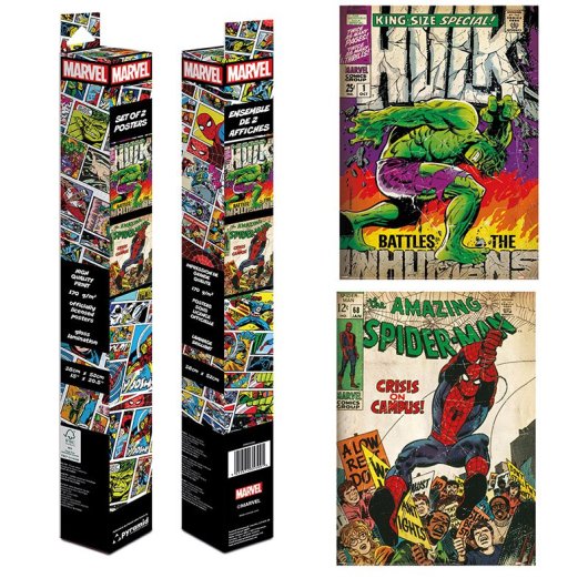 Pacchetto poster Marvel Pyramid 2 laminato 38x52cm di alta qualità con licenza ufficiale