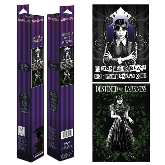 Póster Pyramid Miércoles Pack 2 Láminas Exclusivas 38x52 cm Laminado Oficial