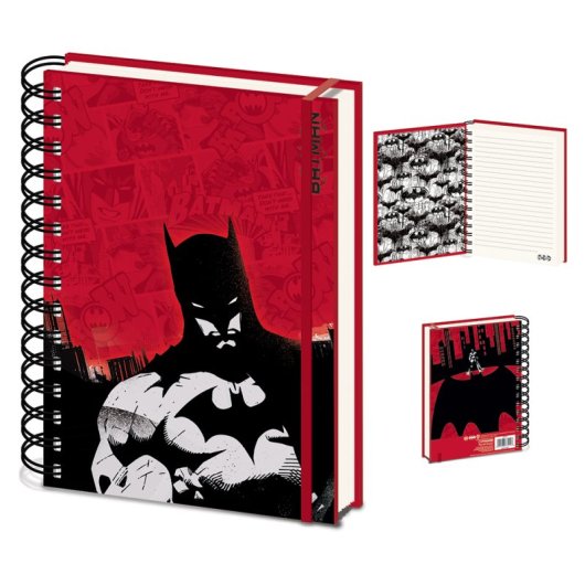 Pyramid DC Comics Notizbuch, A5, Hardcover, 80 linierte Blätter, Spiralbindung