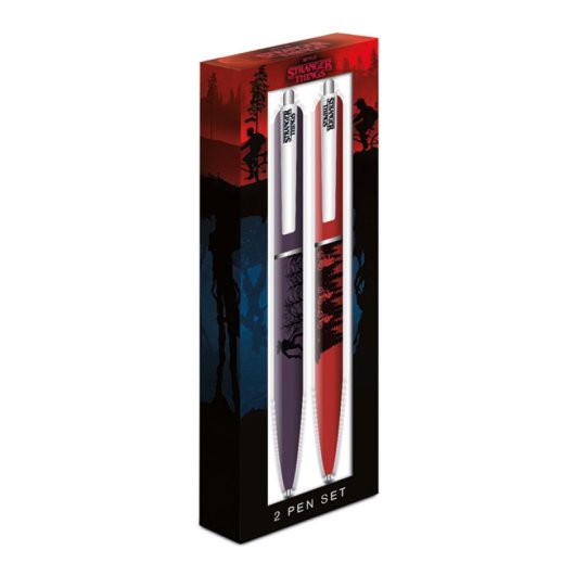 Bolígrafo Pyramid Stranger Things Pack 2 unidades con caja coleccionable