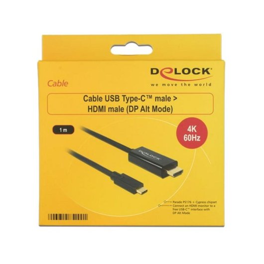 Cavo DeLOCK 85290 USB-C HDMI 1m Oro