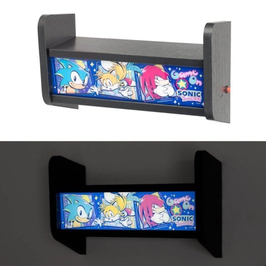 Erik Arcade Lampe Marquee MDF Acryl USB-C Li-Ionen-Akku-Regal