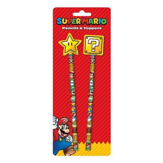 Pyramid International SUPER MARIO Crayon Pack 2 unités toppers multicolores