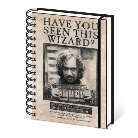 Cuaderno Pyramid Harry Potter A5 80 hojas pauta dura cierre elástico licenciado