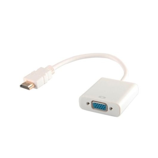 Adaptador HDMI a VGA Savio CL-27B 0,1m Blanco 1920x1200 Macho/Hembra