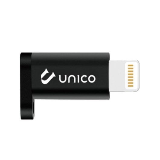 Adaptador Unico Plus Lightning Macho ABS Alumínio Preto USB-C Fêmea 5V-2A