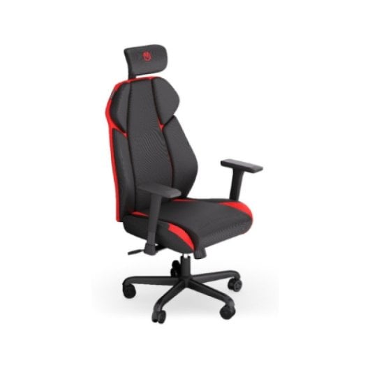 Cadeira gaming ENDORFY Meta RD, altura regulável, 420-500 mm, tecido preto e vermelho, suporta 120 kg