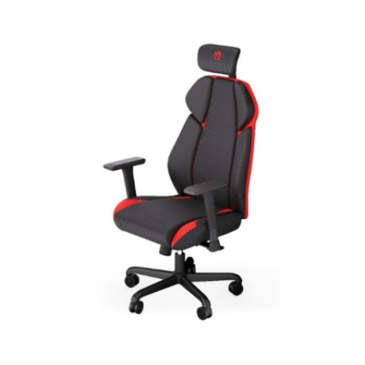Cadeira gaming ENDORFY Meta RD, altura regulável, 420-500 mm, tecido preto e vermelho, suporta 120 kg
