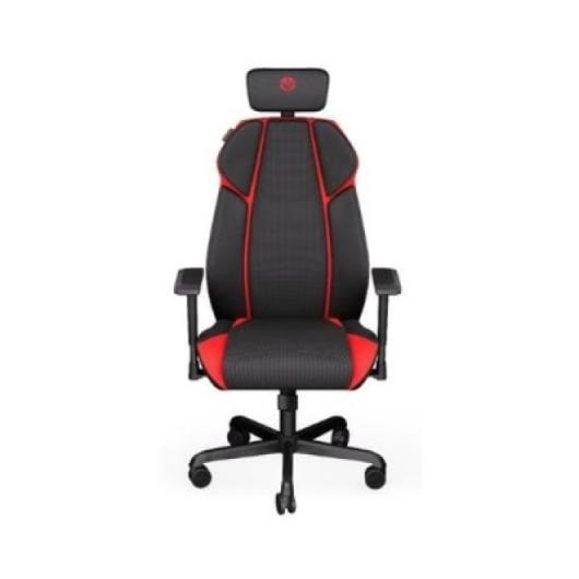 Cadeira gaming ENDORFY Meta RD, altura regulável, 420-500 mm, tecido preto e vermelho, suporta 120 kg